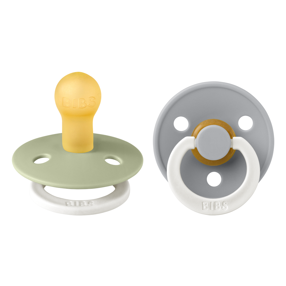 Bibs Πιπίλες Καουτσούκ No1 για  0-6 μηνών Colour SAGE/CLOUD GLOW   2τμχ