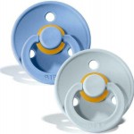 Bibs Πιπίλες Καουτσούκ No1 για  0-6 μηνών Colour Sky Blue/Blue  2τμχ