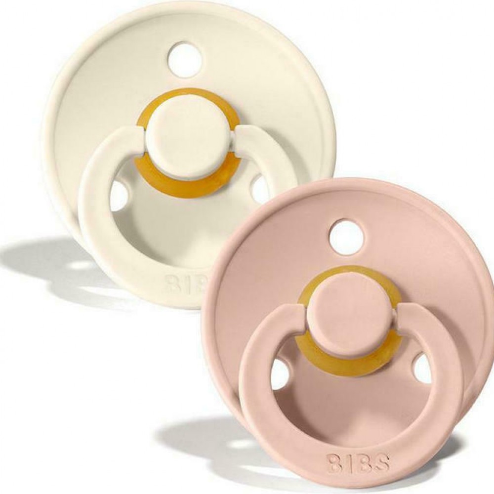 Bibs Πιπίλες Καουτσούκ No3 για  18-36 μηνών Colour Ivory/Blush 2τμχ Bibs Πιπίλες Καουτσούκ No3 για  18-36 μηνών Colour Ivory/Blush 2τμχ