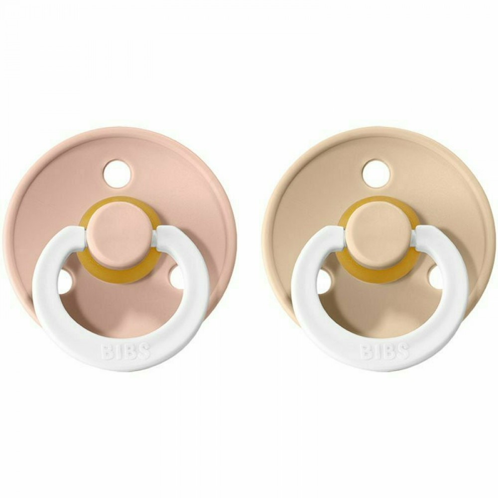 Bibs Πιπίλες Καουτσούκ No3 για 18-36  μηνών Colour Blush/Vanilla glow  2τμχ