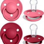Bibs Πιπίλες De Lux Σιλικονούχες Coral-Ruby  One Size 2 τμχ 0-36m