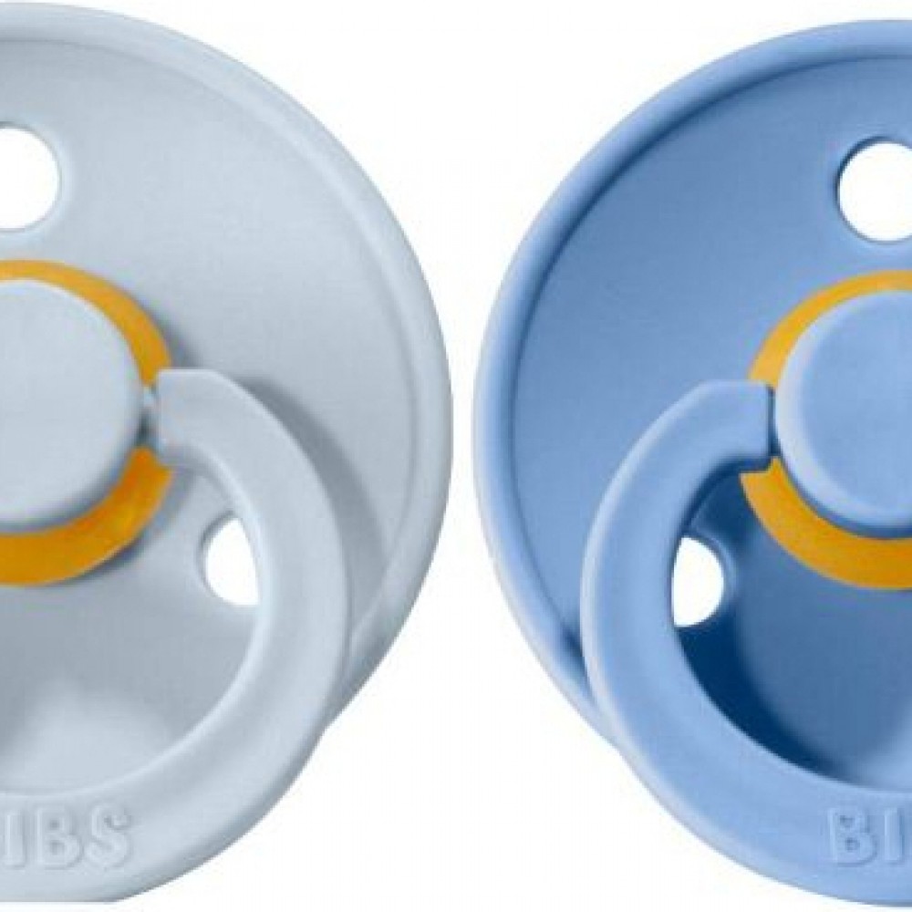 Bibs Πιπίλες Καουτσούκ No2 για  6-18 μηνών Colour Sky Blue/Baby Blue   2τμχ