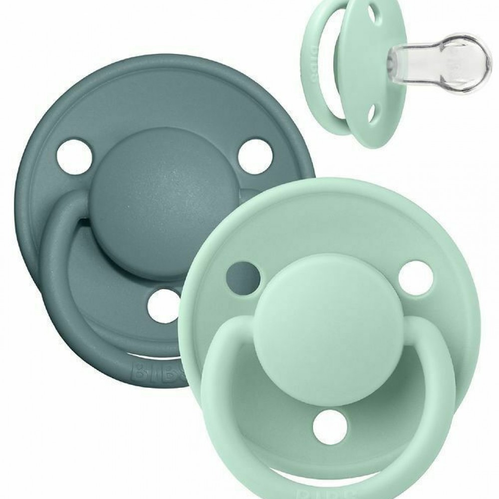 Bibs Πιπίλες De Lux Σιλικονούχες Dummies Nordic Mint / Island Sea One Size 2 τμχ