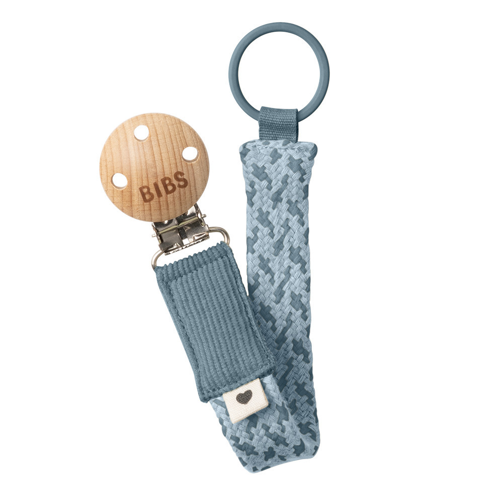 Bibs Κλιπ Πιπίλας Braid Petrol/Baby Blue