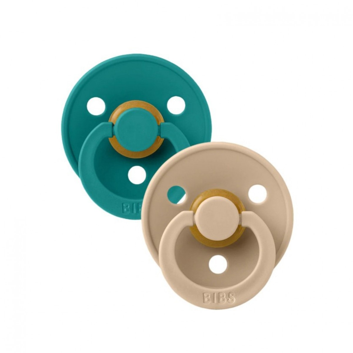 Bibs Πιπίλες Καουτσούκ No1 για 0-6 μηνών Colour TAUPE/SCUBA 2τμχ Bibs Πιπίλες Καουτσούκ No1 για 0-6 μηνών Colour TAUPE/SCUBA 2τμχ