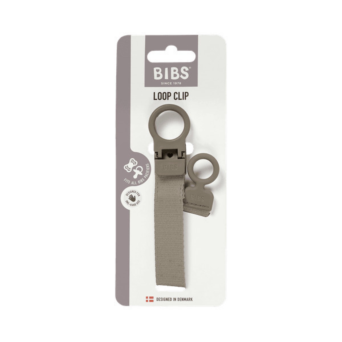 Bibs Κλιπ Πιπίλας Loop Clip Dark Oak Bibs Κλιπ Πιπίλας Loop Clip Dark Oak