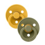 Bibs Πιπίλες Καουτσούκ No1 για  0-6 μηνών Colour Honey Bee/Olive  2τμχ