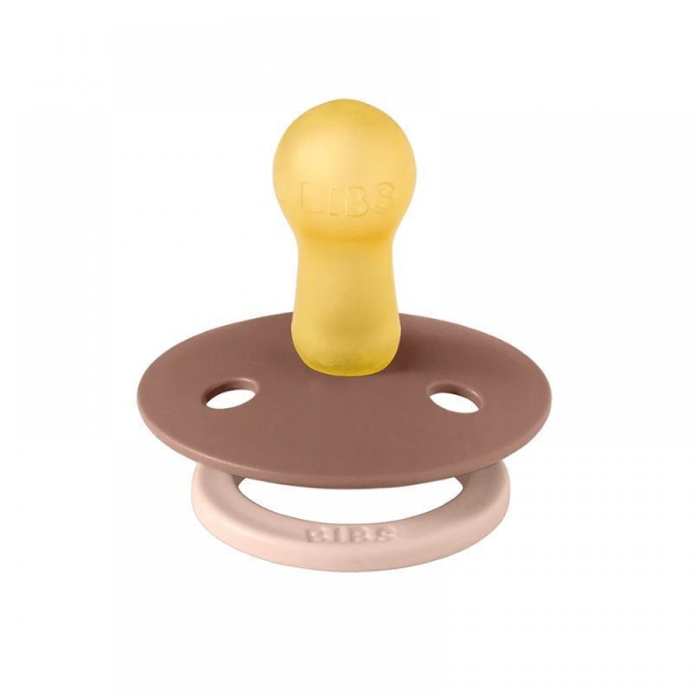 Bibs Πιπίλες Καουτσούκ No1 για  0-6 μηνών Colour  FUSION BLUSH/WOODCHUCK  2τμχ