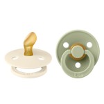Bibs Πιπίλα Καουτσούκ ανατομική Σετ 2τμχ Colour Ivory/Sage 0-6m
