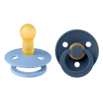 Bibs Πιπίλες Καουτσούκ No2 για  6-18 μηνών Colour SKY BLUE/STEEL BLUE  2τμχ