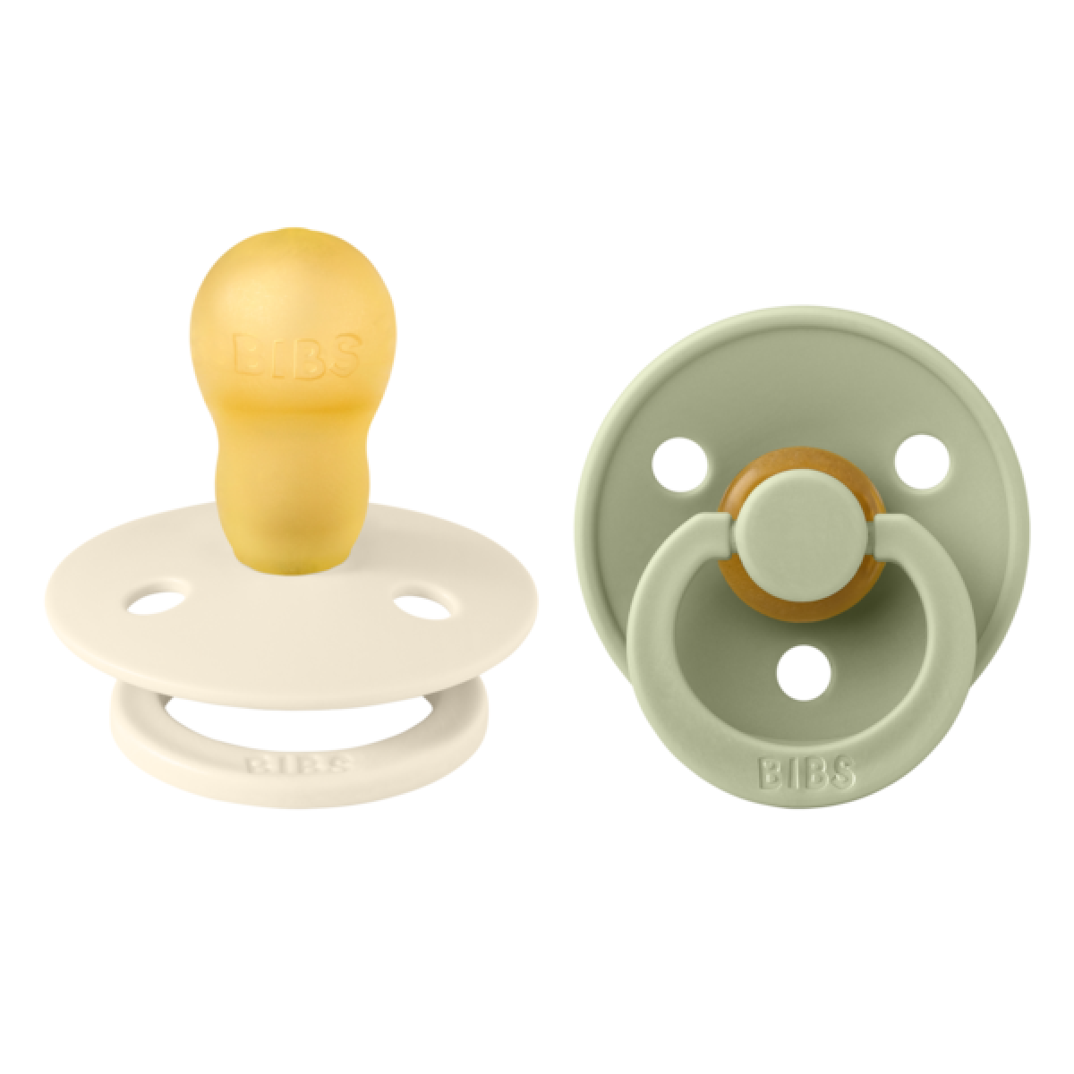 Bibs Πιπίλες Καουτσούκ No3 για 18-36 μηνών Colour IVORY/ SAGE 2τμχ Bibs Πιπίλες Καουτσούκ No3 για 18-36 μηνών Colour IVORY/ SAGE 2τμχ