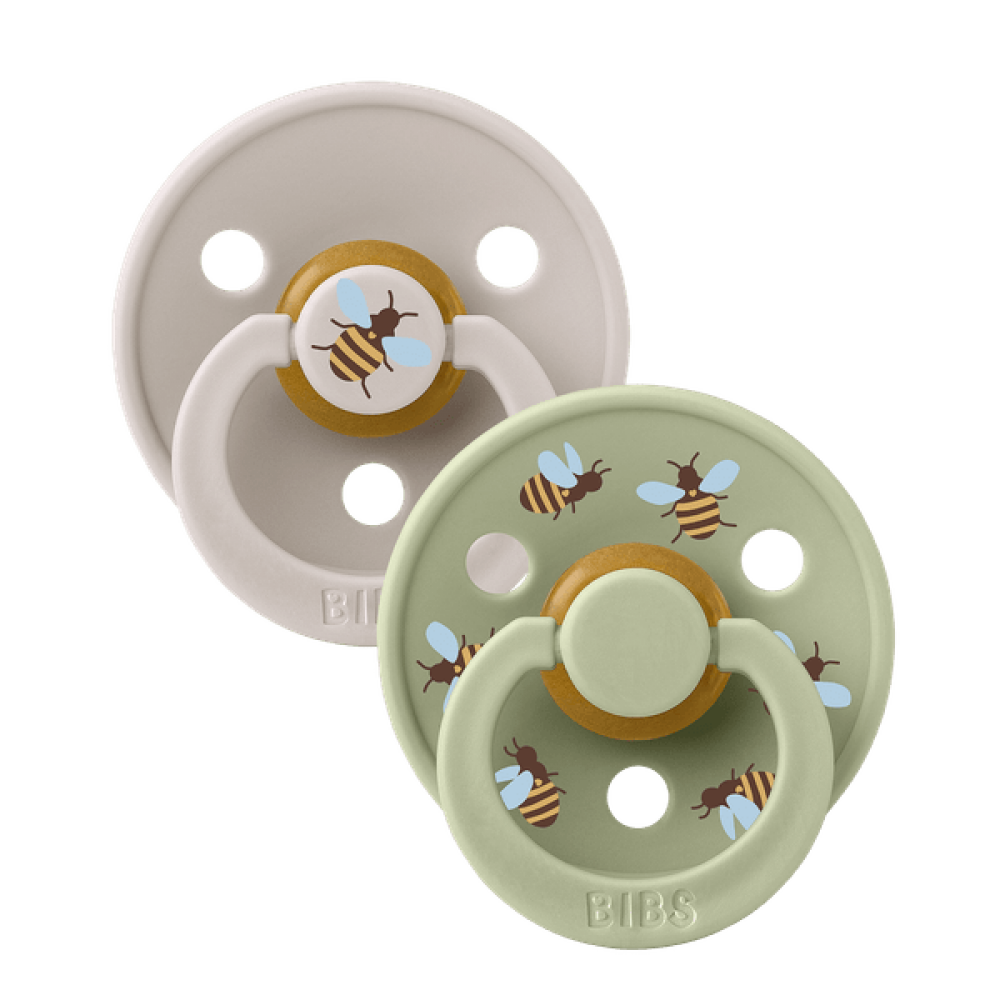 Bibs Πιπίλες Καουτσούκ No2 για  6-18 μηνών Studio COLLECTION BUMBLEBEE/MUSHROOM MIX  2τμχ