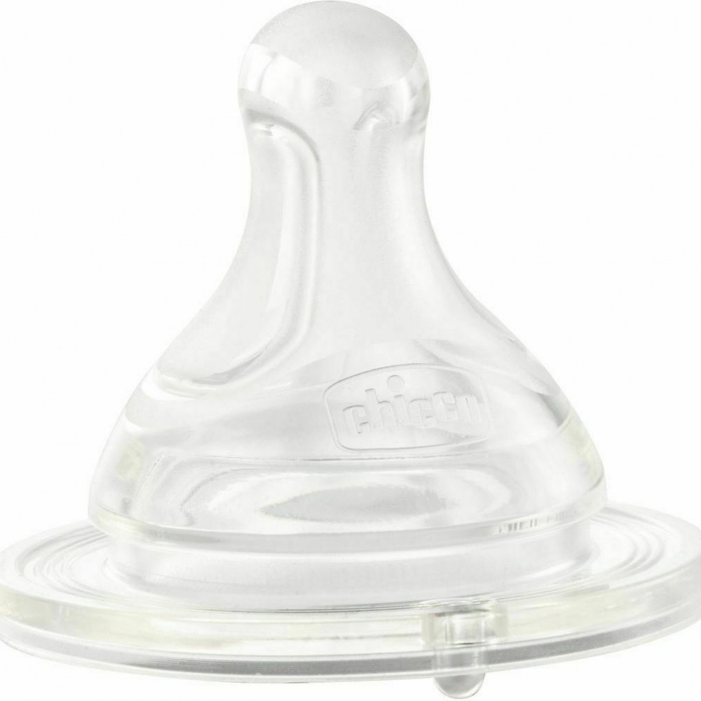 Chicco Θηλή Σιλικόνης P5 Κανονική Ροή 0Μ+ (2τμχ)