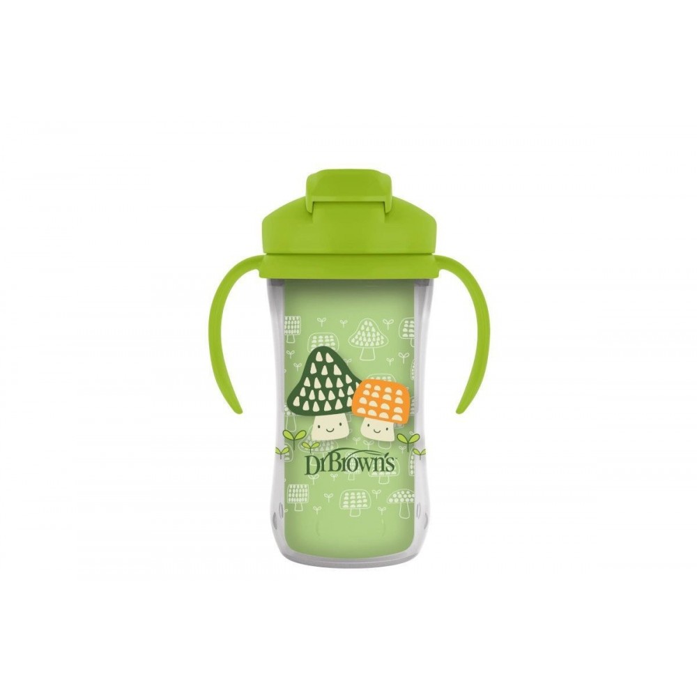 Dr. Brown’s Κύπελλο Θερμός με Καλαμάκι 300 ml. Μπλε 12Μ+ Green