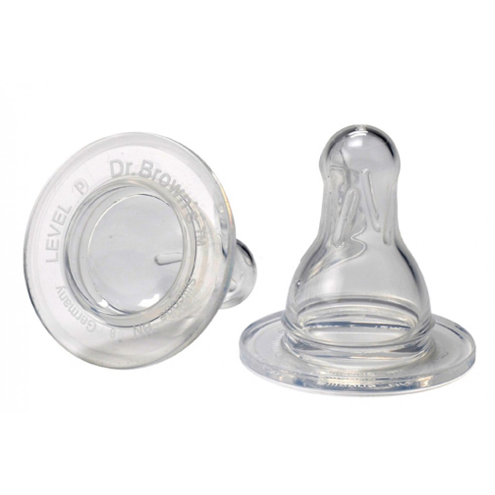 Dr. Brown's Natural Flow Θηλές Σιλικόνης Στενό Μπουκάλι για Πρόωρα Βρέφη 2τμχ