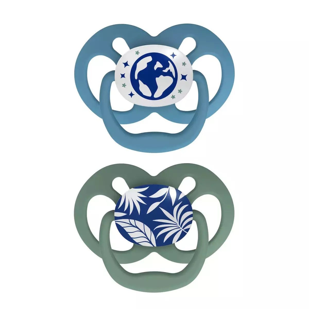 Dr. Brown’s Advantage Πιπίλα Σιλικόνης Μπλε-Μέντα  Νυκτός  6-18m 2 τεμάχια