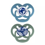 Dr. Brown’s Advantage Πιπίλα Σιλικόνης Μπλε-Μέντα  Νυκτός  6-18m 2 τεμάχια