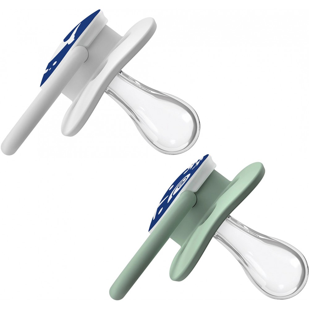 Dr browns Πιπίλα Advantge Επίπεδο 1 0-6 μηνών Ωκεανός - Λευκό-Μέντα Νυκτός   (2 τεμ.) 