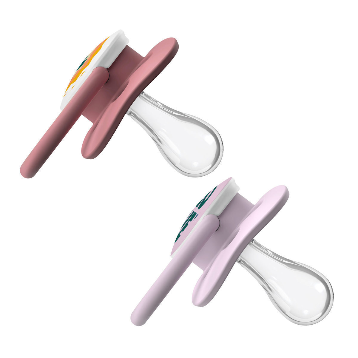 Πιπίλες Dr. Brown's Advantage 0-6m 2τμχ Love Μπορντό Λιλά - Πολύχρωμο