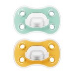 Dr Browns Advantage Πιπίλες Σιλικόνης 6-18m 2τμχ Blue-Yellow