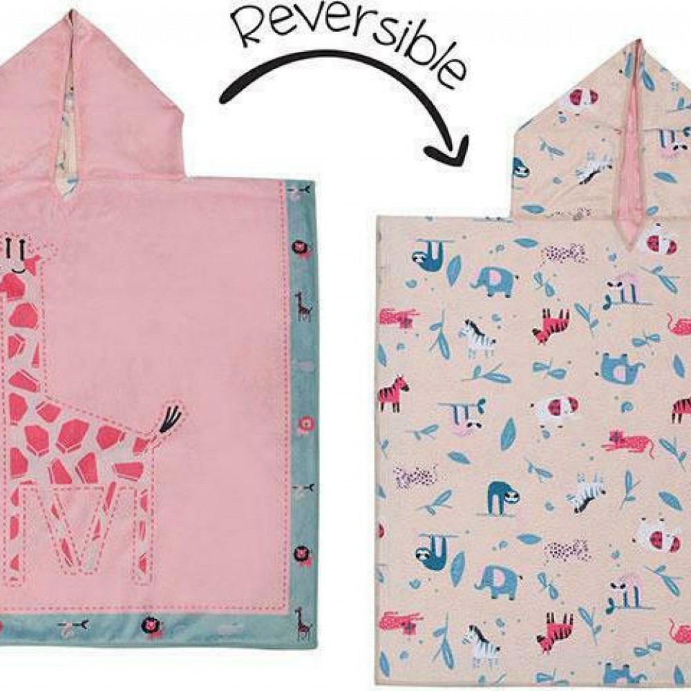 Πόντσο Διπλής Όψης UPF50+ – FlapJackKids  Giraffe/Zoo