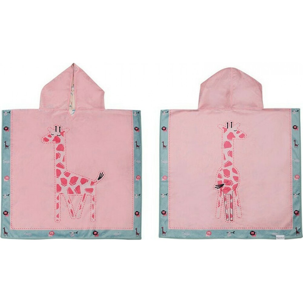 Πόντσο Διπλής Όψης UPF50+ – FlapJackKids  Giraffe/Zoo