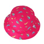 Παιδικό Καπέλο 2 Όψεων Με Αντιηλιακή Προστασία UPF50 FlapjackKids Pink Chameleon/Tropical  2-4 Ετών