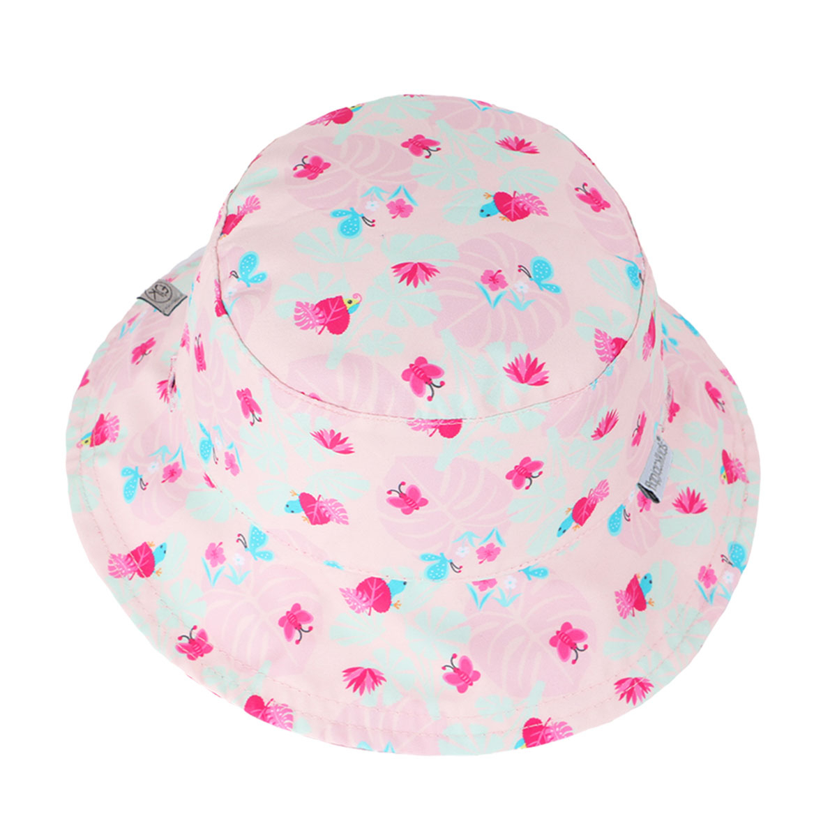 Παιδικό Καπέλο 2 Όψεων Με Αντιηλιακή Προστασία UPF50 FlapjackKids Pink Chameleon/Tropical  2-4 Ετών