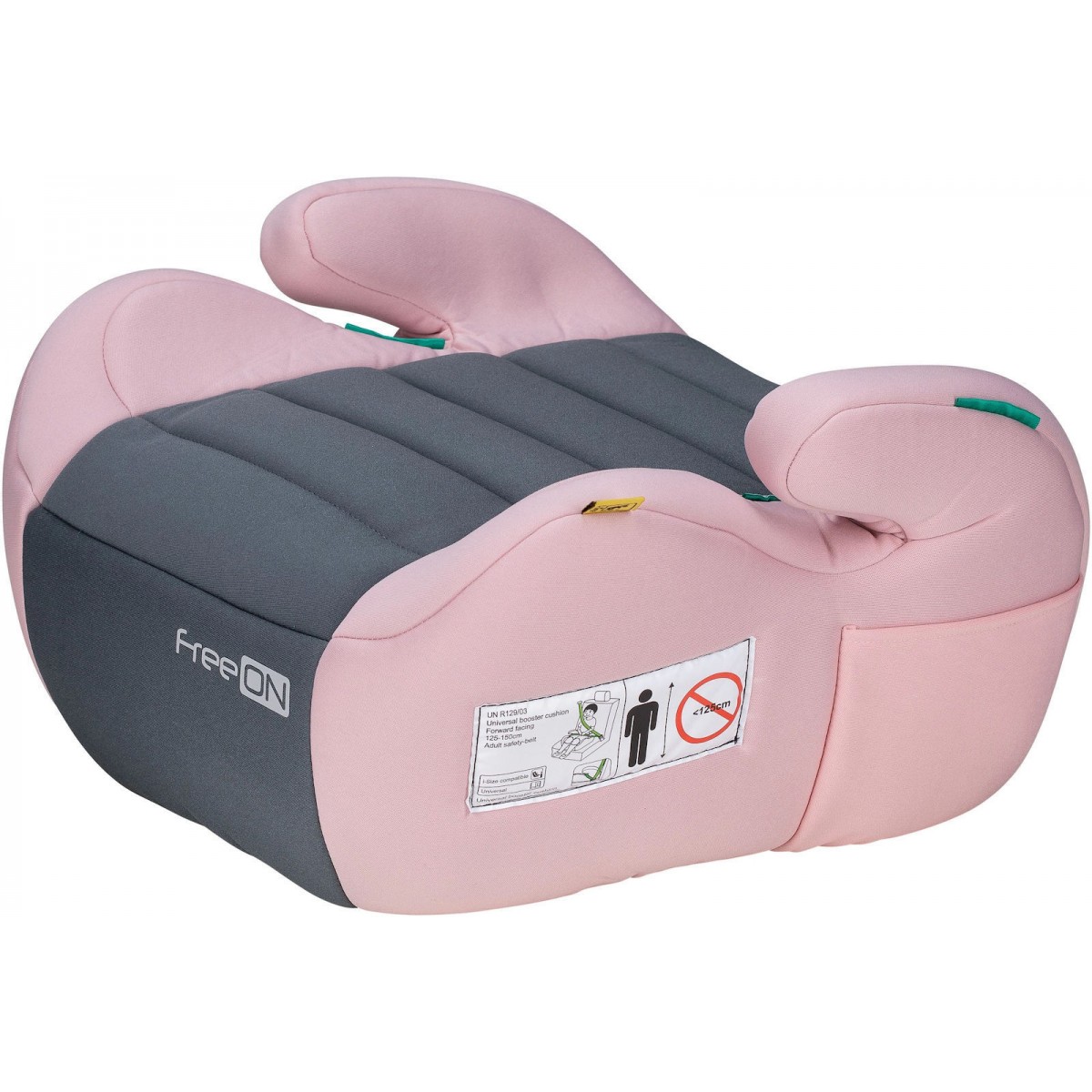 Κάθισμα αυτοκινήτου booster Comfy Fix i-Size 125-150cm 22-36kg FreeOn Pink & Grey