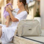 Τσάντα Αλλαξιέρα Αδιάβροχη Style Beige FreeOn