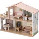 Ξύλινο Κουκλόσπιτο Επιπλωμένο Ella Free2Play