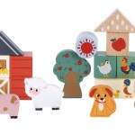 Ξύλινη Φάρμα Με Τουβλάκια 36Τμχ. Free2Play