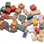 Ξύλινη Φάρμα Με Τουβλάκια 36Τμχ. Free2Play