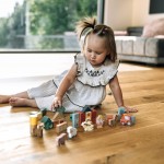 Ξύλινη Φάρμα Με Τουβλάκια 36Τμχ. Free2Play