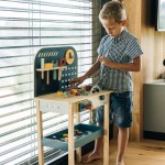 Ξύλινος Πάγκος Εργασίας Με Εργαλεία Free2Play