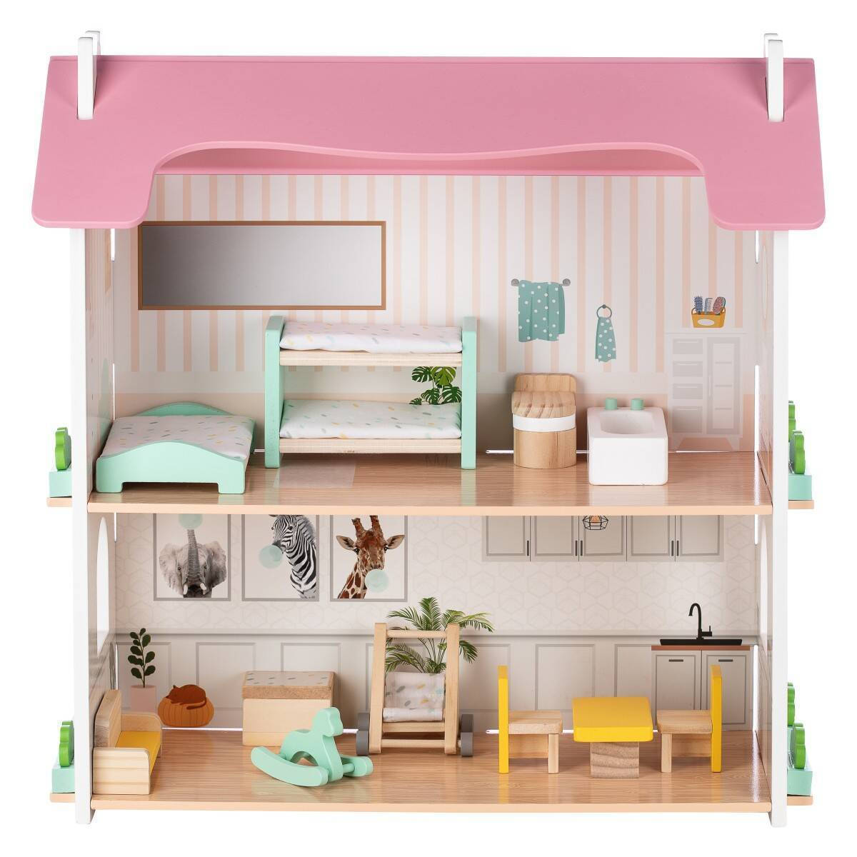 Ξύλινο Κουκλόσπιτο Επιπλωμένο Lotti Free2Play