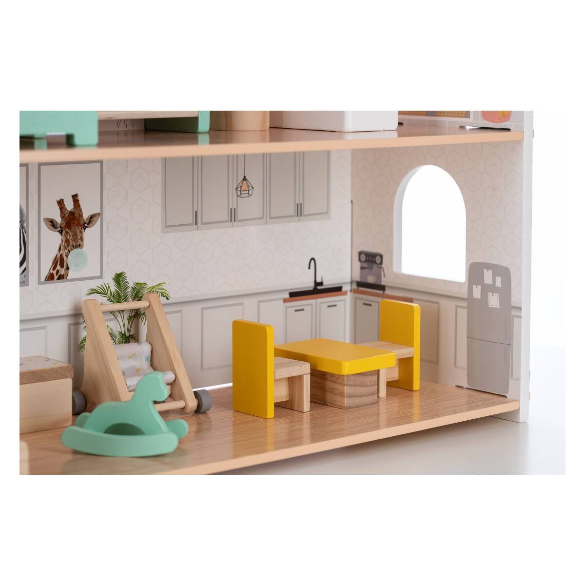 Ξύλινο Κουκλόσπιτο Επιπλωμένο Lotti Free2Play