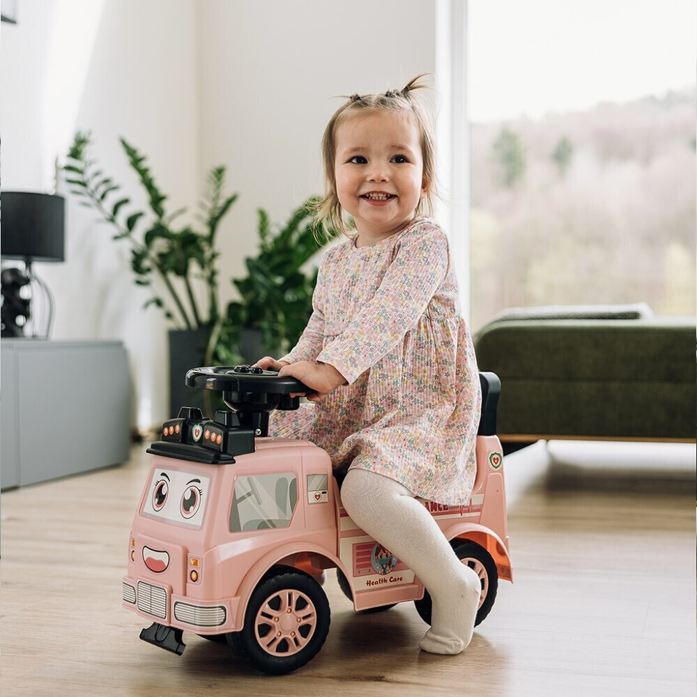 Ποδοκίνητο Ασθενοφόρο Ride On Pink Free2Play