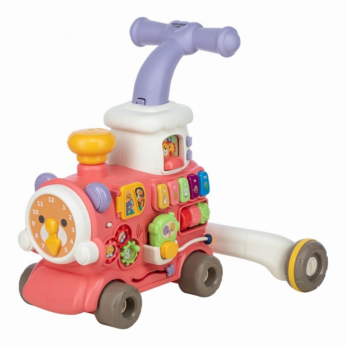 Ποδοκίνητο Μαγικό Τρένο 5 Σε 1 Ride On Pink Free2Play