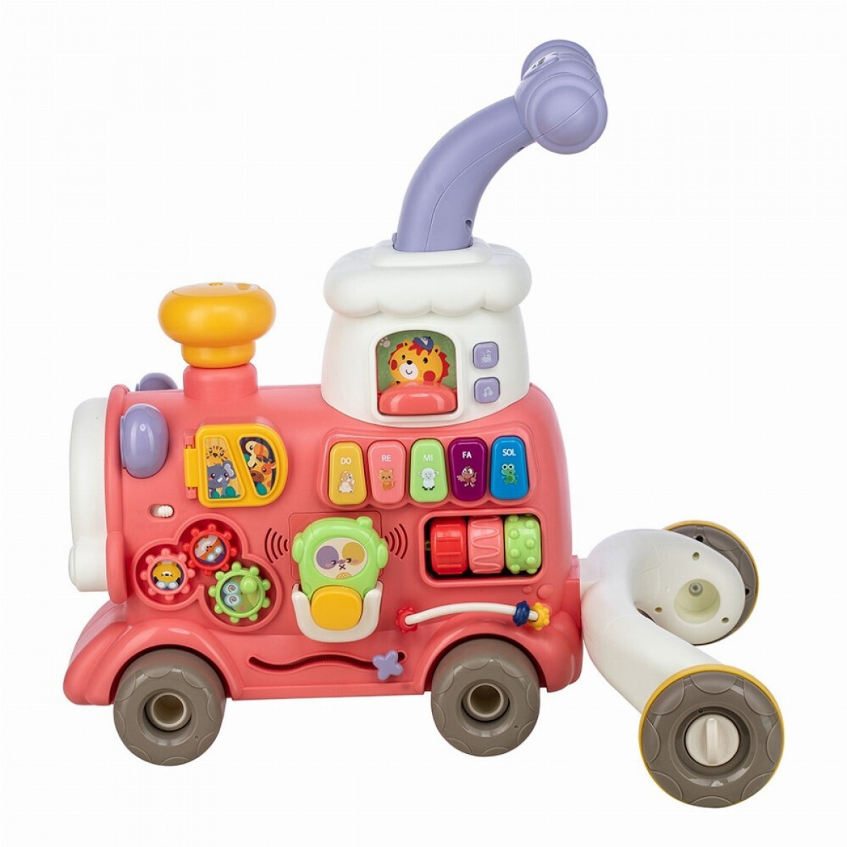 Ποδοκίνητο Μαγικό Τρένο 5 Σε 1 Ride On Pink Free2Play