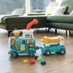 Ποδοκίνητο Μαγικό Τρένο 5 Σε 1 Ride On Green Free2Play