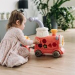 Ποδοκίνητο Μαγικό Τρένο 5 Σε 1 Ride On Pink Free2Play