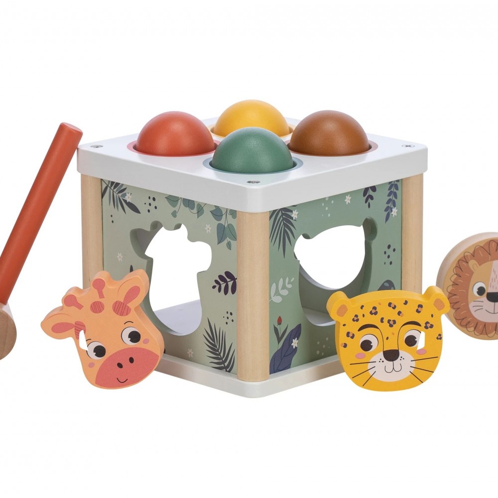Ξύλινο παιχνίδι - σπιτάκι δραστηριοτήτων Free2Play Wooden Toy Hit the Ball 