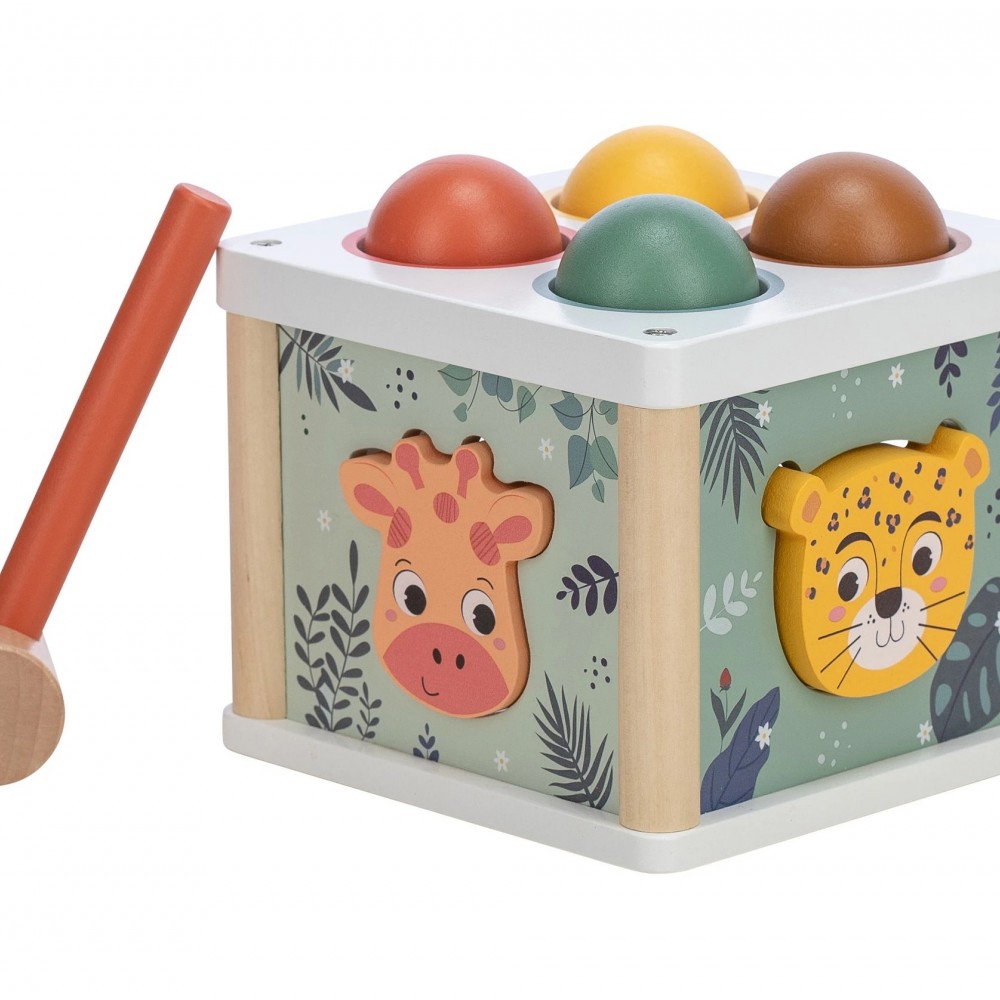 Ξύλινο παιχνίδι - σπιτάκι δραστηριοτήτων Free2Play Wooden Toy Hit the Ball 