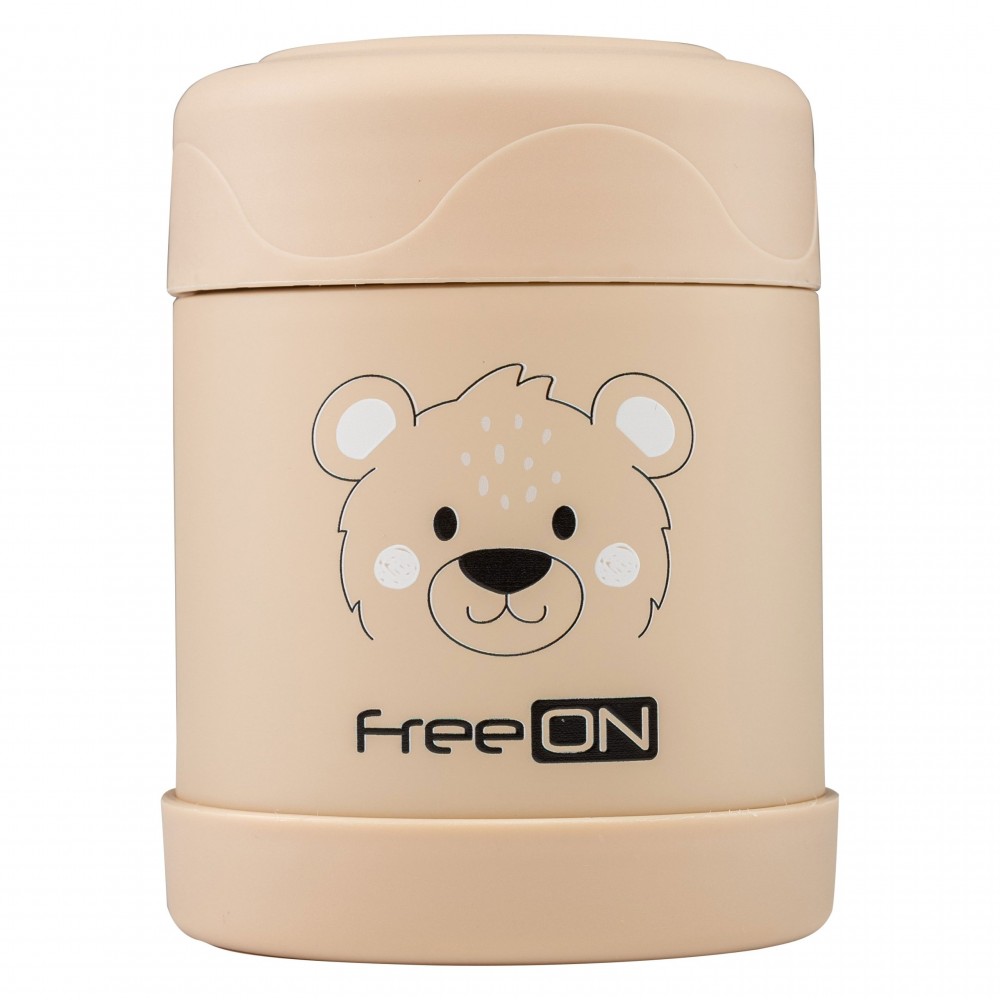 Ανοξείδωτος Θερμός  Φαγητού 350ml Kitty Beige Freeon