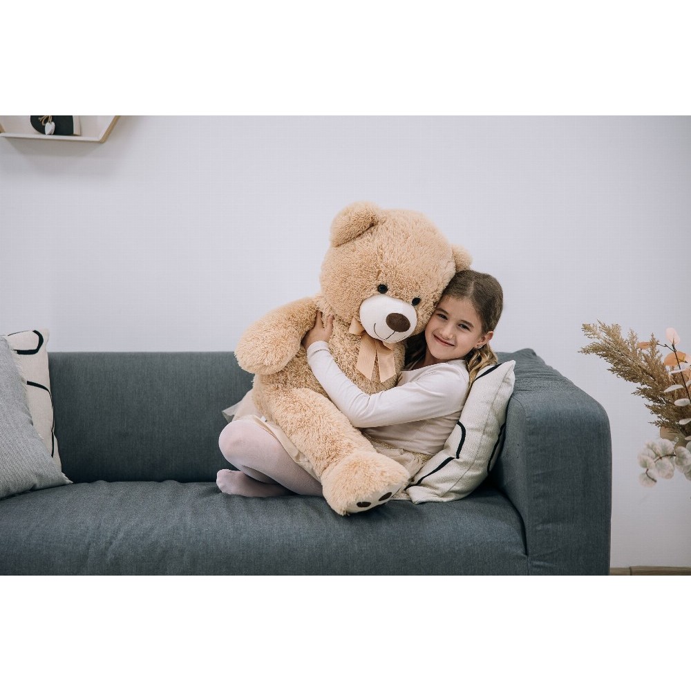 Λούτρινο Αρκουδάκι 100cm Καφέ Teddy Bear Cuddly Free2Play