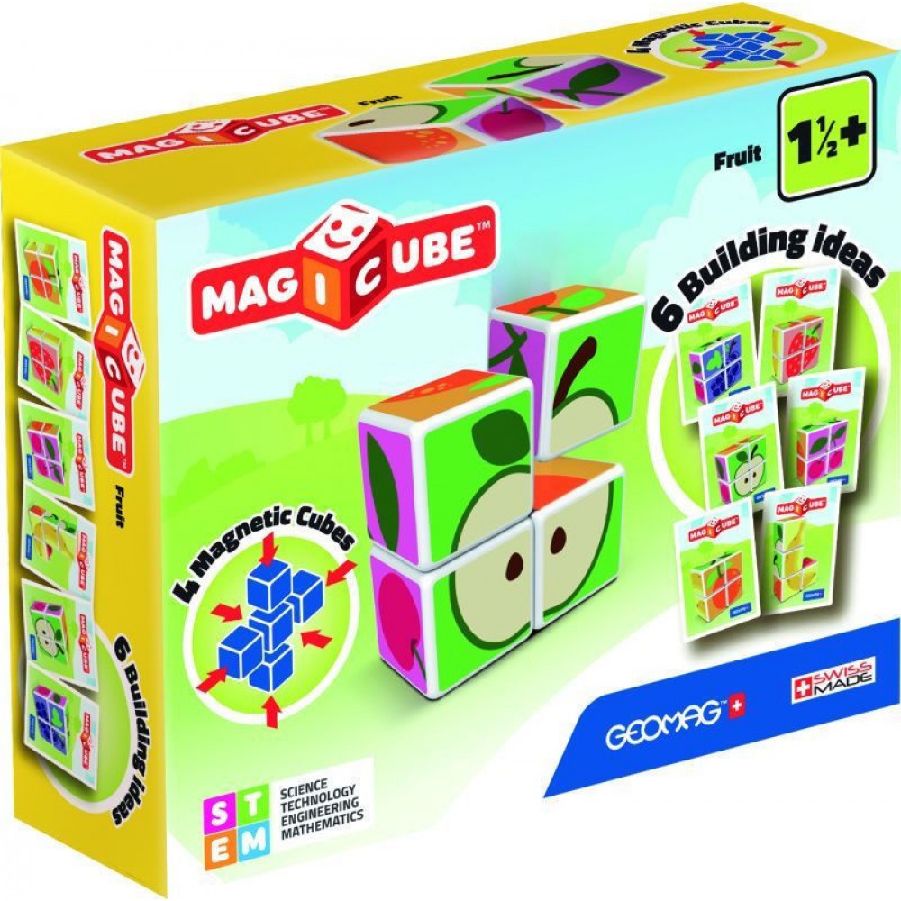 Geomag MAGICUBE Μαγνητική Κατασκευή - Συναρμολόγησε τα Φρούτα