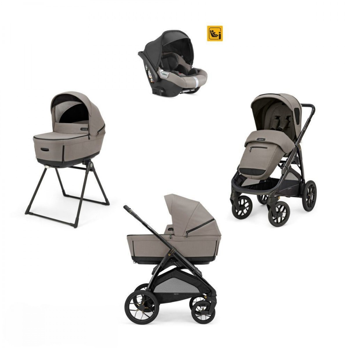 Inglesina Aptica XT Quattro Tundra Beige με σκελετό Nero & κάθισμα αυτ/του Darwin Infant 2025 Inglesina Aptica XT Quattro Tundra Beige με σκελετό Nero & κάθισμα αυτ/του Darwin Infant 2025