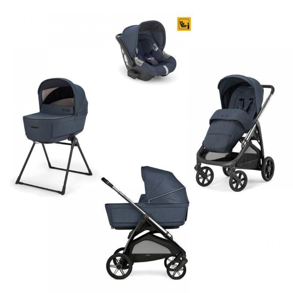 Inglesina Aptica Quattro Σύστημα Μεταφοράς Με Κάθισμα Αυτοκινήτου Darwin Resort Blue