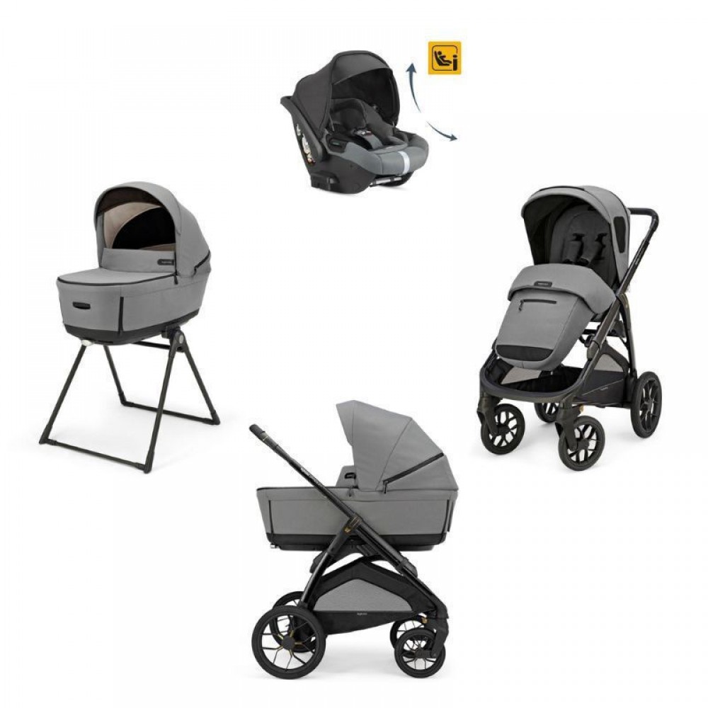 Inglesina Aptica XT Quattro Canyon Grey & κάθισμα αυτ/του Darwin Infant 2025